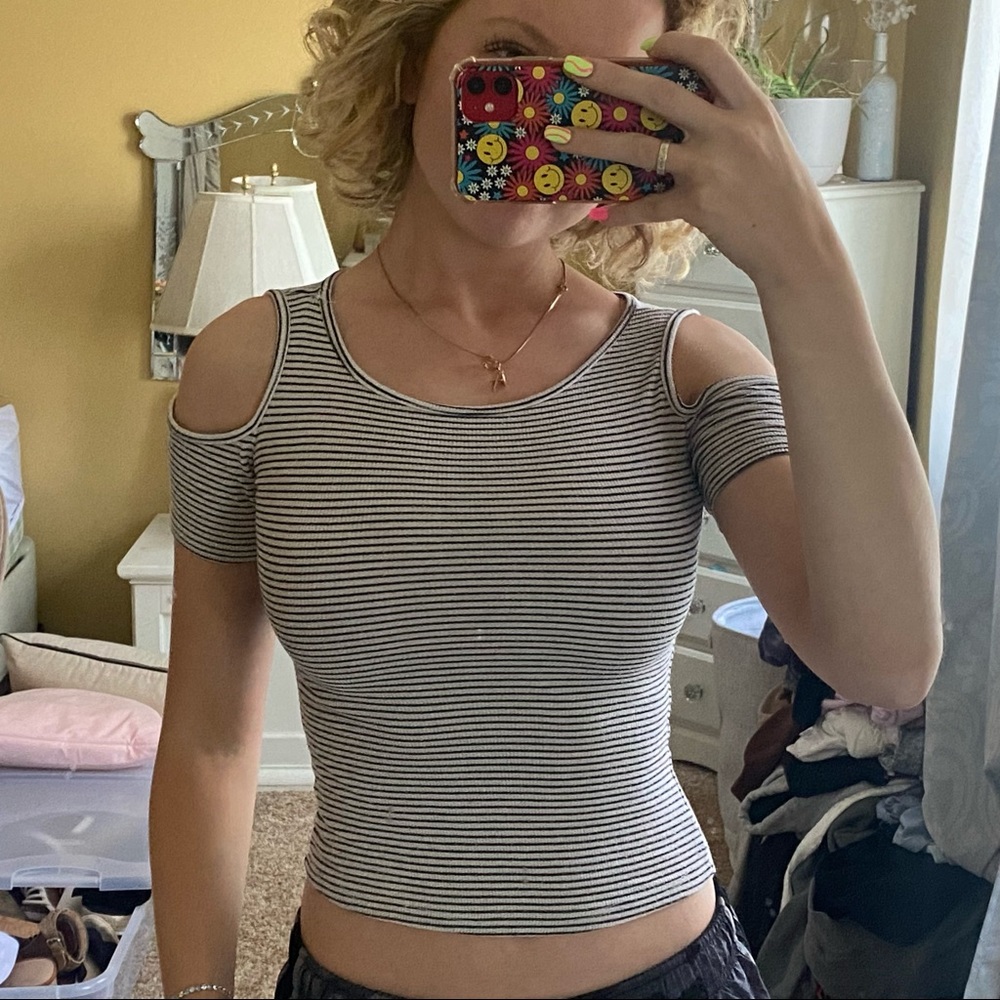 Striped Crop Top